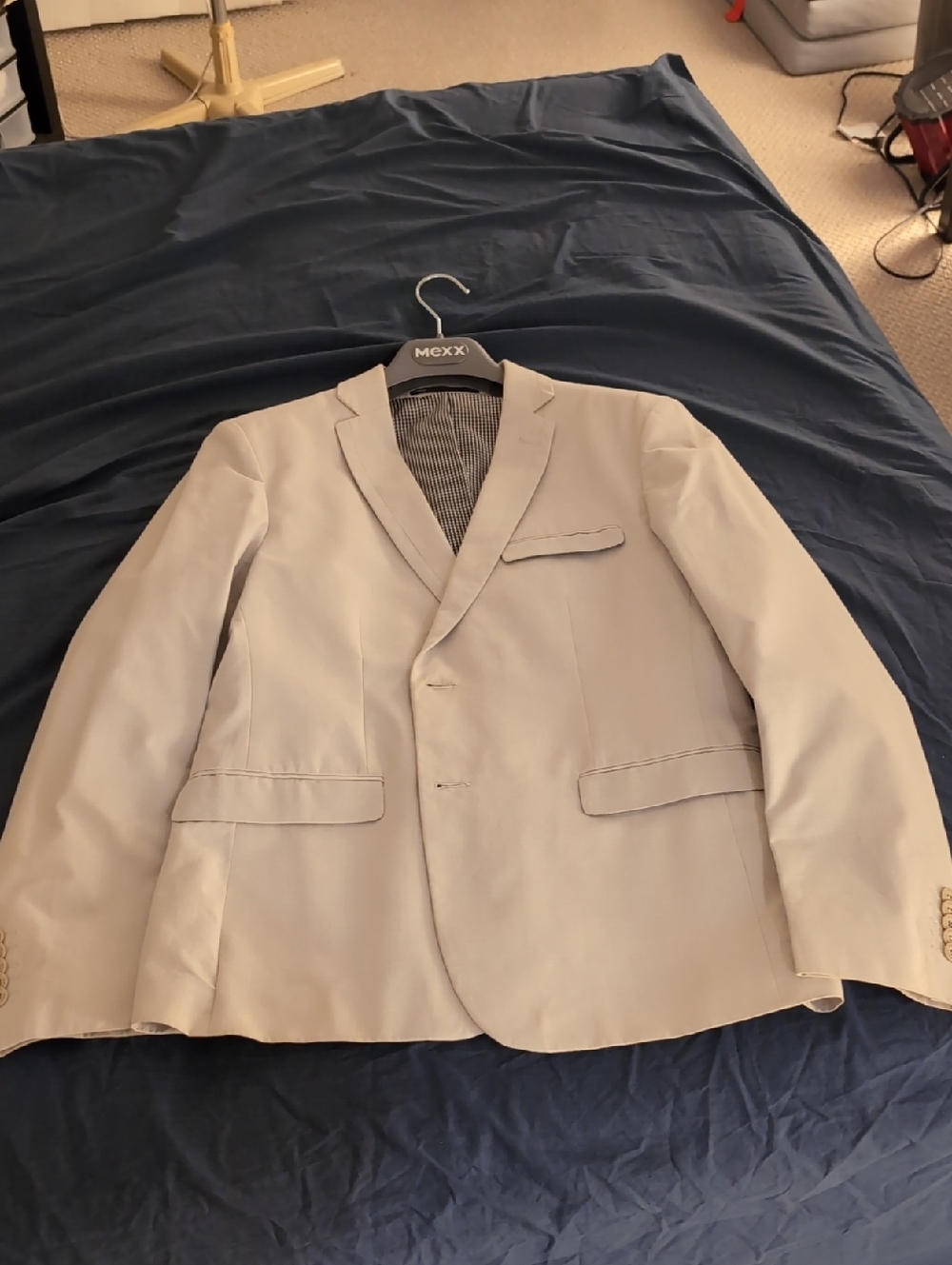Mexx Light Beige Men's Blazer - Single-Breasted Tailored Jacket